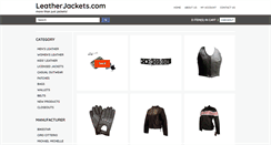 Desktop Screenshot of leatherjackets.com