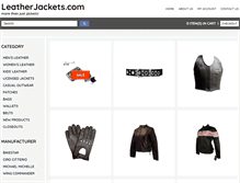 Tablet Screenshot of leatherjackets.com