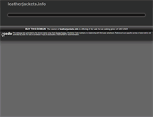 Tablet Screenshot of leatherjackets.info